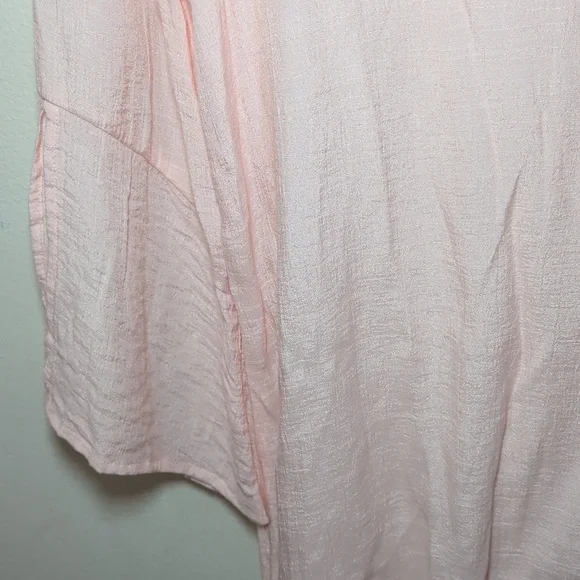 Spense Light Pink Fairycore Blouse Handkerchief Hem Bell Sleeve Women's Size M - Picture 4 of 7